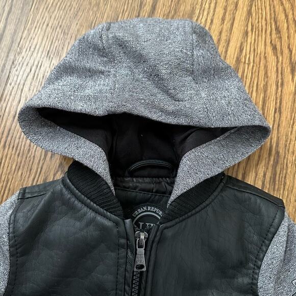Urban Republic faux leather jacket, size 3-6 months - Picture 3 of 7